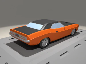 dodge challenger 440 from 1973 3D Model