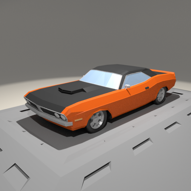 dodge challenger 440 from 1973 3D 模型 .c4d .max .obj .3ds .fbx .stl .blend 
