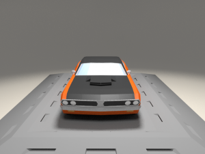 dodge challenger 440 from 1973 3D 模型