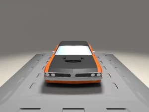 dodge challenger 440 from 1973 3D Model