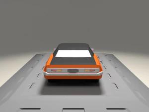dodge challenger 440 from 1973 3D Model