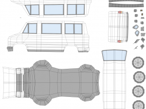 fiat ducato from 1985 Model 3D