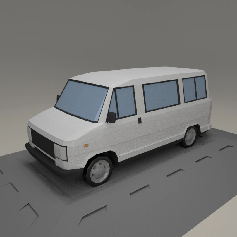fiat ducato from 1985 3D Model .c4d .max .obj .3ds .fbx .stl .blend