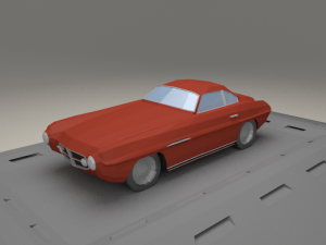 fiat v8 supersonic from 1953 3Dモデル