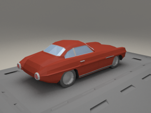 fiat v8 supersonic from 1953 3D Model