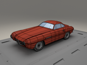 fiat v8 supersonic from 1953 3D Model