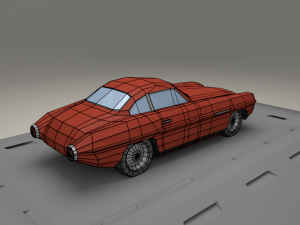 fiat v8 supersonic from 1953 3D Model