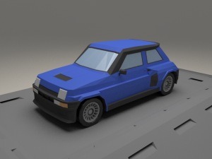 renault 5 turbo from 1982 3D Model