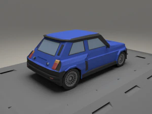 renault 5 turbo from 1982 3D Model
