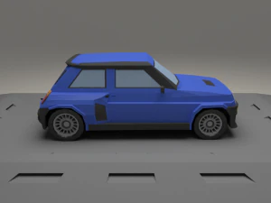 renault 5 turbo from 1982 3D Model