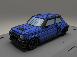 renault 5 turbo from 1982 3D Model