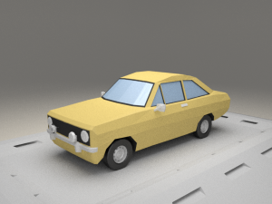 ford escort 1100 from 1975 Modelo 3D