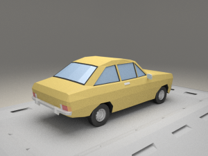 ford escort 1100 from 1975 3D Model