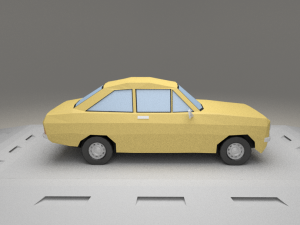 ford escort 1100 from 1975 3D Model