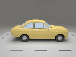 ford escort 1100 from 1975 3D Model