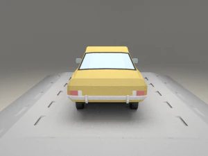ford escort 1100 from 1975 3D Model