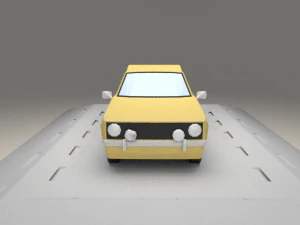 ford escort 1100 from 1975 3D Model