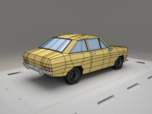 ford escort 1100 from 1975 3D Model