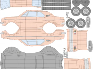 honda 1300 coupe 9 s from 1970 3D Model