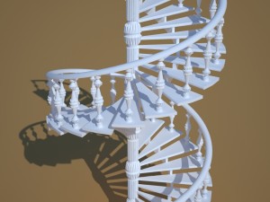 spirale stairs 3D 模型
