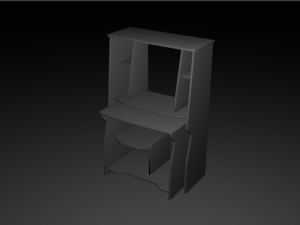 computer table 3D Model