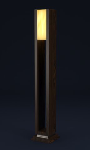 la macassar floor lamp 3D Model .c4d .max .obj .3ds .fbx .stl .blend 