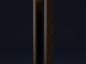 la macassar floor lamp 3D Model