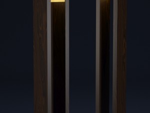 la macassar floor lamp 3D Model