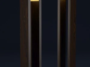 la macassar floor lamp 3D Model