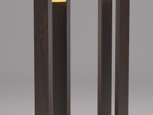 la macassar floor lamp 3D Model