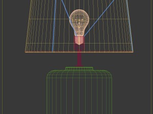 columbus tall lamp luis collection Modèle 3D