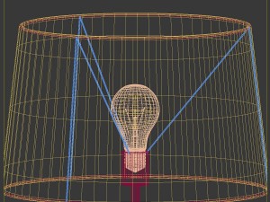 columbus tall lamp luis collection Modèle 3D