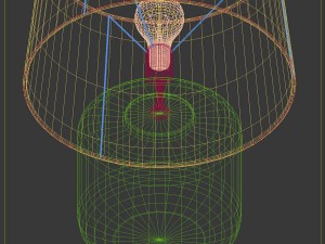 columbus tall lamp luis collection Modèle 3D