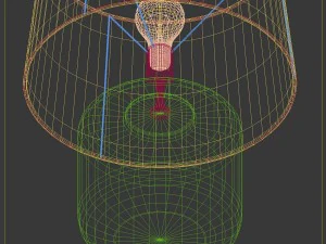 columbus tall lamp luis collection 3D Model