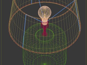 columbus tall lamp luis collection Modèle 3D