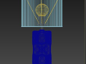 green retro lamp luis collection Model 3D