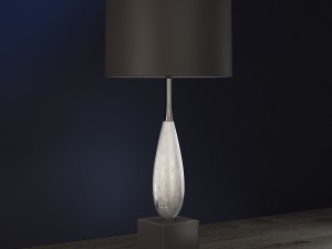 solomon silver table lamp luis collection Modelo 3D