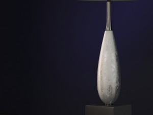 solomon silver table lamp luis collection 3D Model