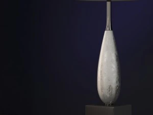 solomon silver table lamp luis collection 3D Model
