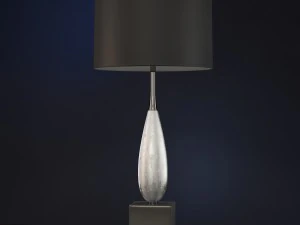 solomon silver table lamp luis collection 3D Model