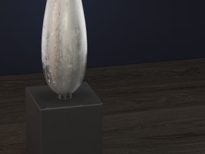 solomon silver table lamp luis collection 3D Model