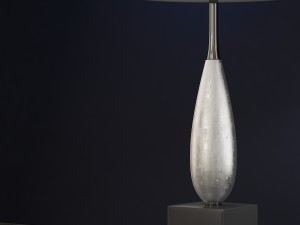 solomon silver table lamp luis collection 3D Model