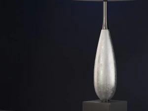 solomon silver table lamp luis collection 3D Model