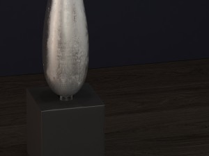 solomon silver table lamp luis collection 3D Model