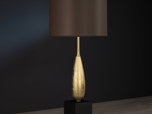 solomon gold table lamp luis collection Modelo 3D