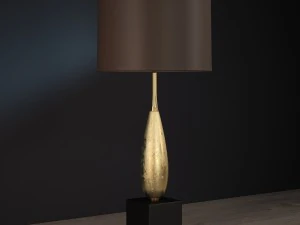 Solomon gouden tafellamp luis collectie 3D Model