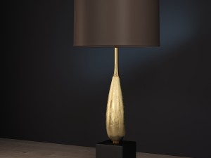 solomon gold table lamp luis collection Model 3D