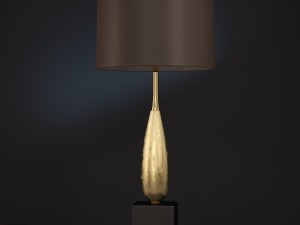solomon gold table lamp luis collection Model 3D