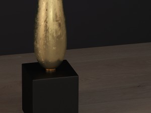 solomon gold table lamp luis collection Model 3D
