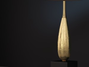 solomon gold table lamp luis collection Model 3D